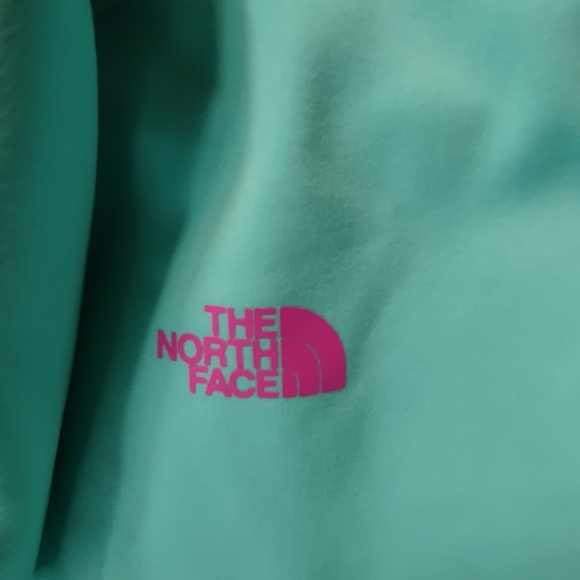 North face sweater pull over Teal and pink. Retails $55 - Picture 3 of 4
